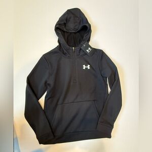 NWT Black Boys Under Armour Sweatshirt Size Large